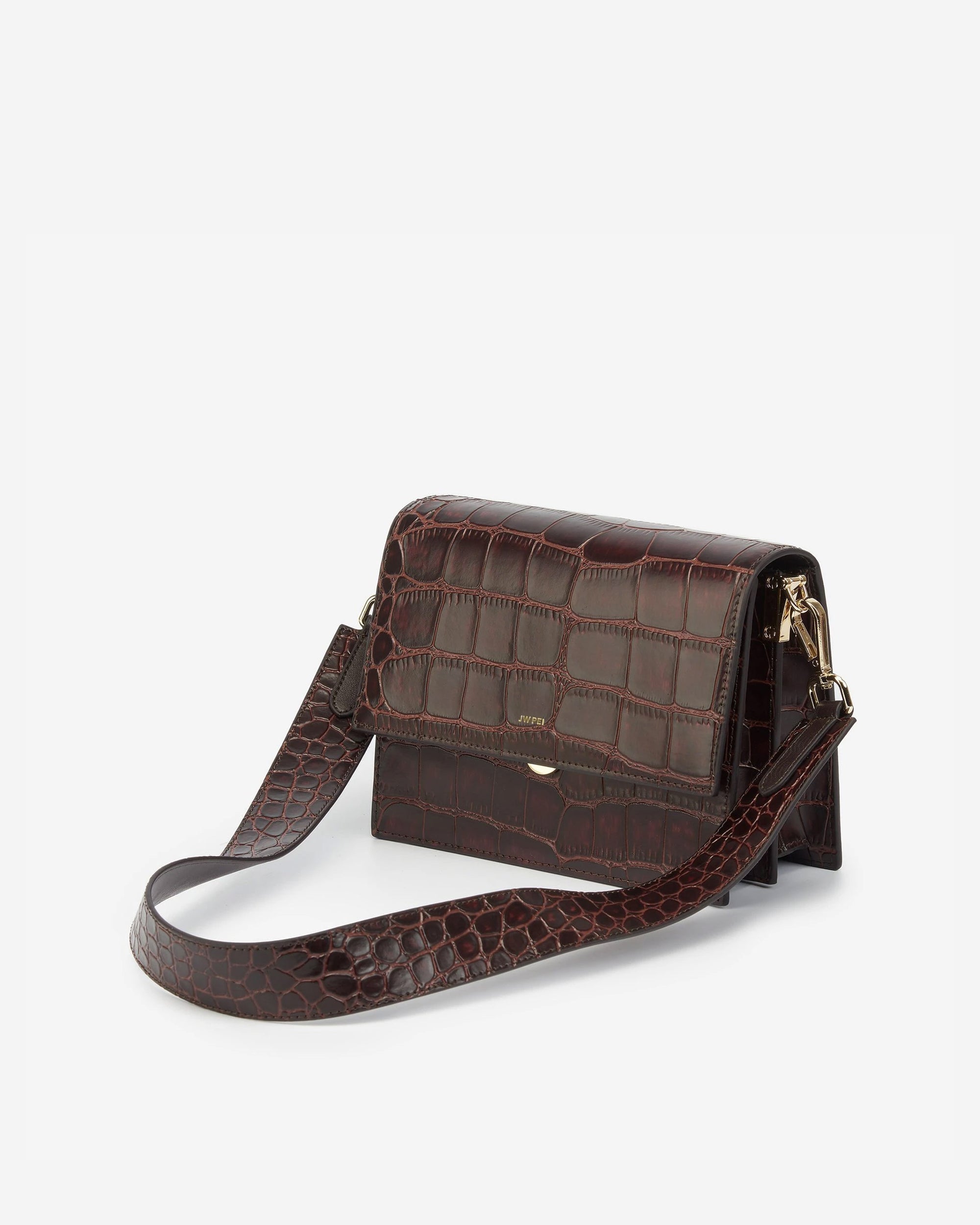 Brown JW PEI Mini Flap Women's Crossbody Bags | PL4079851