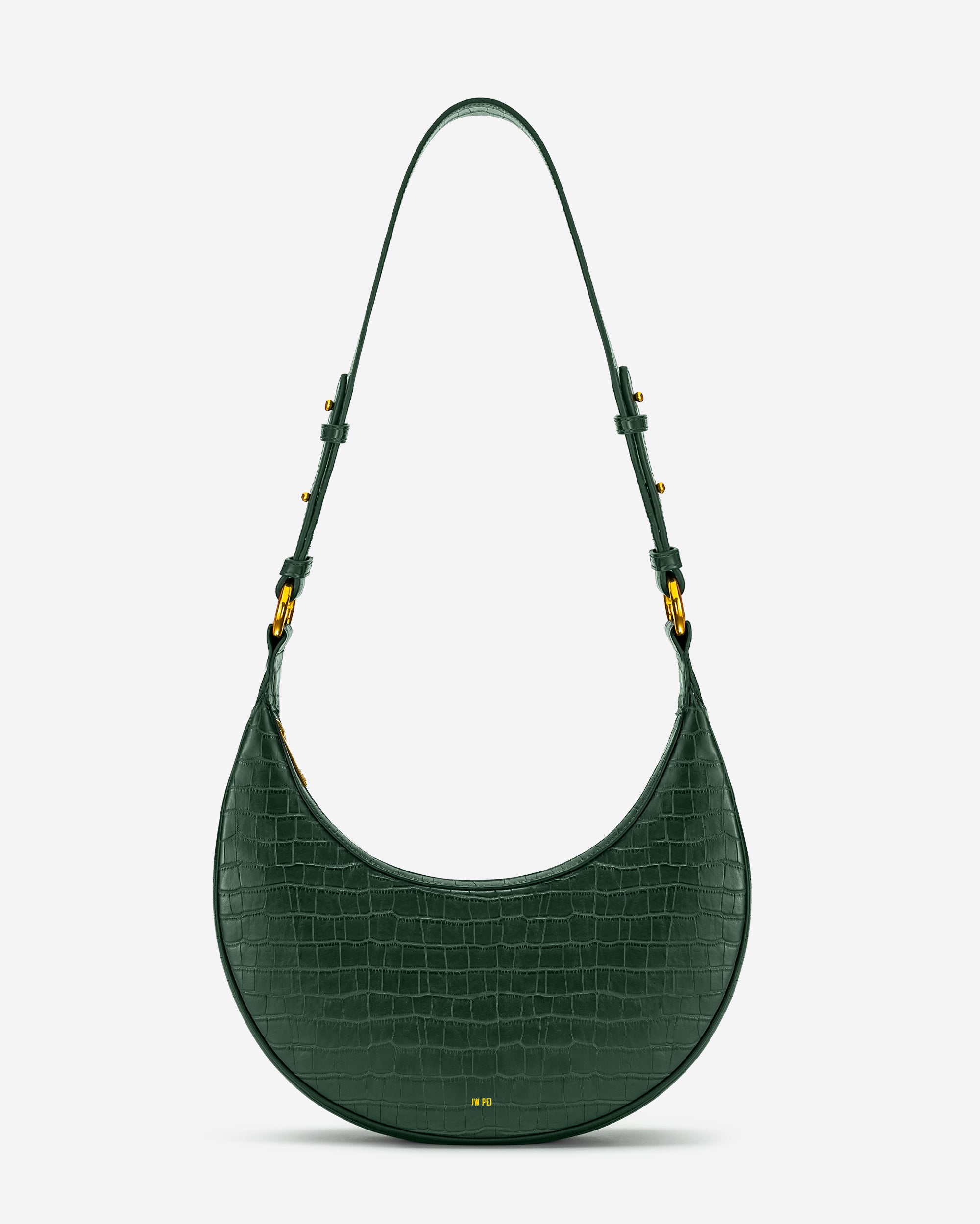 Green JW PEI Carly Saddle Women's Crossbody Bags | AJ7912568