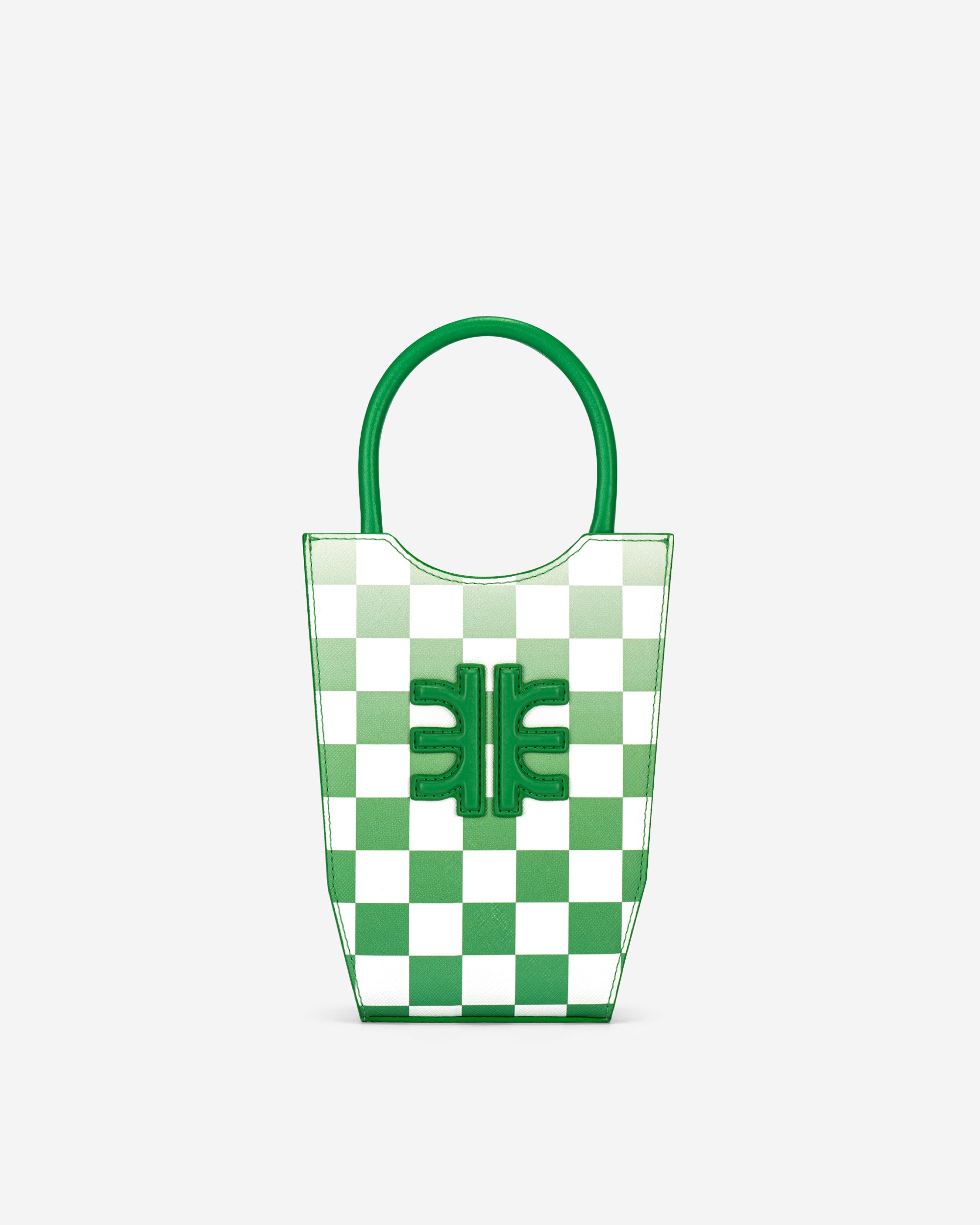 Green JW PEI Fei Gradient Checkerboard Women's Phone Bag | KG8675394