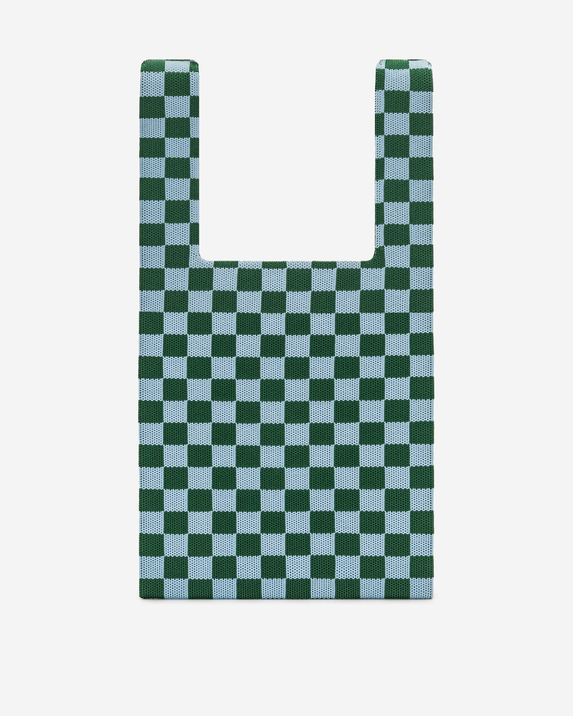 Green JW PEI Shea Checkerboard Knitted Women's Tote Bags | AX3270695