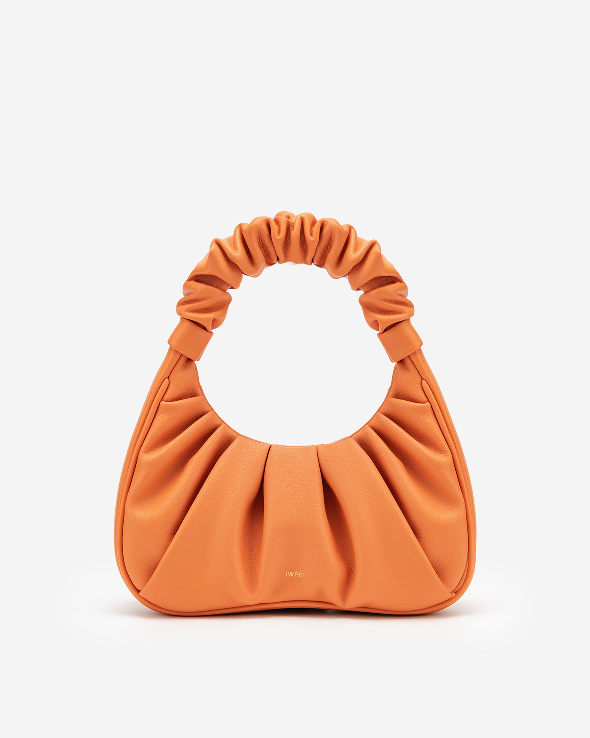 Orange JW PEI Gabbi Ruched Hobo Women's Handbag | AE6152870