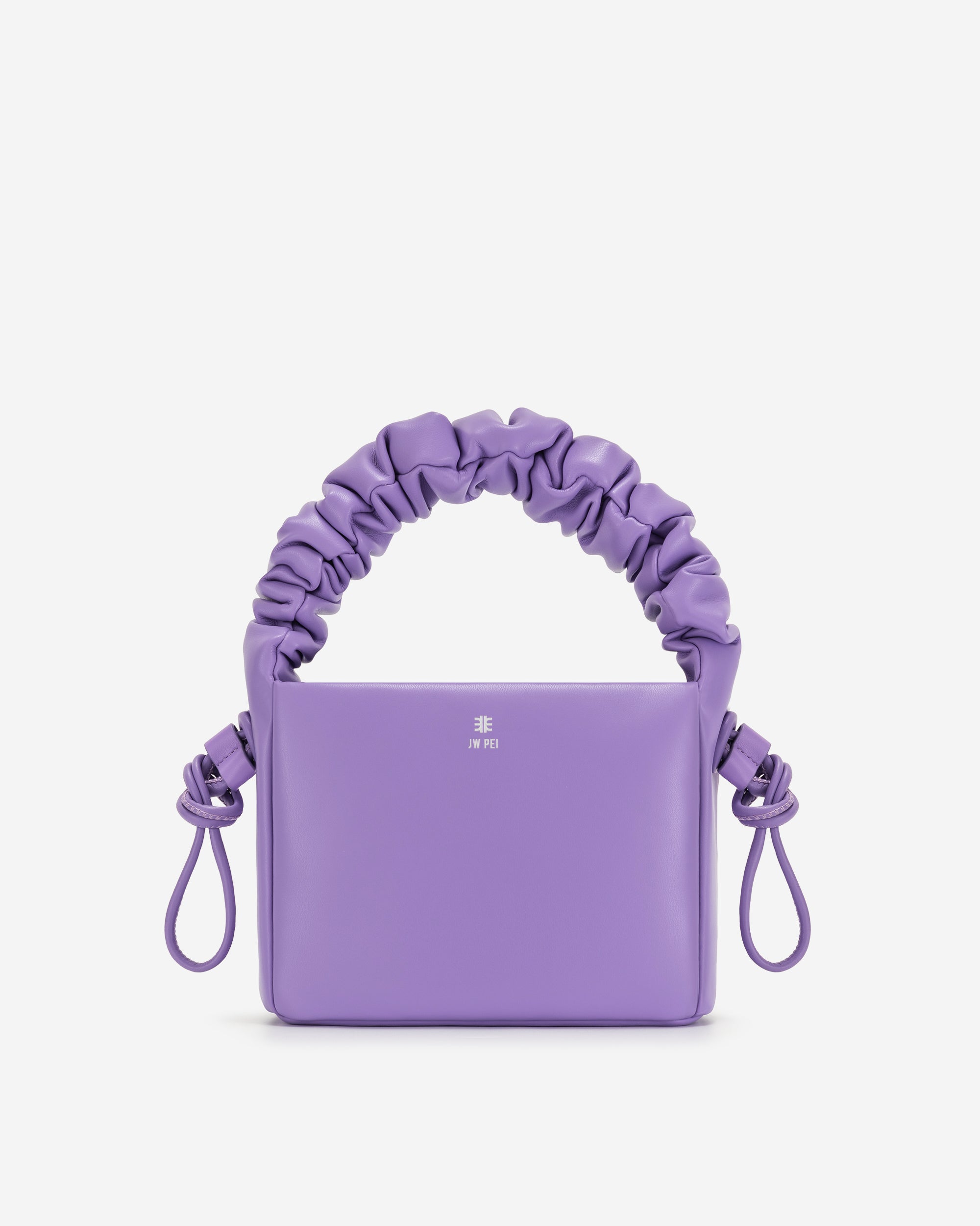 Purple JW PEI Rylee Pleated Drawstring Women's Handbag | DZ3927046