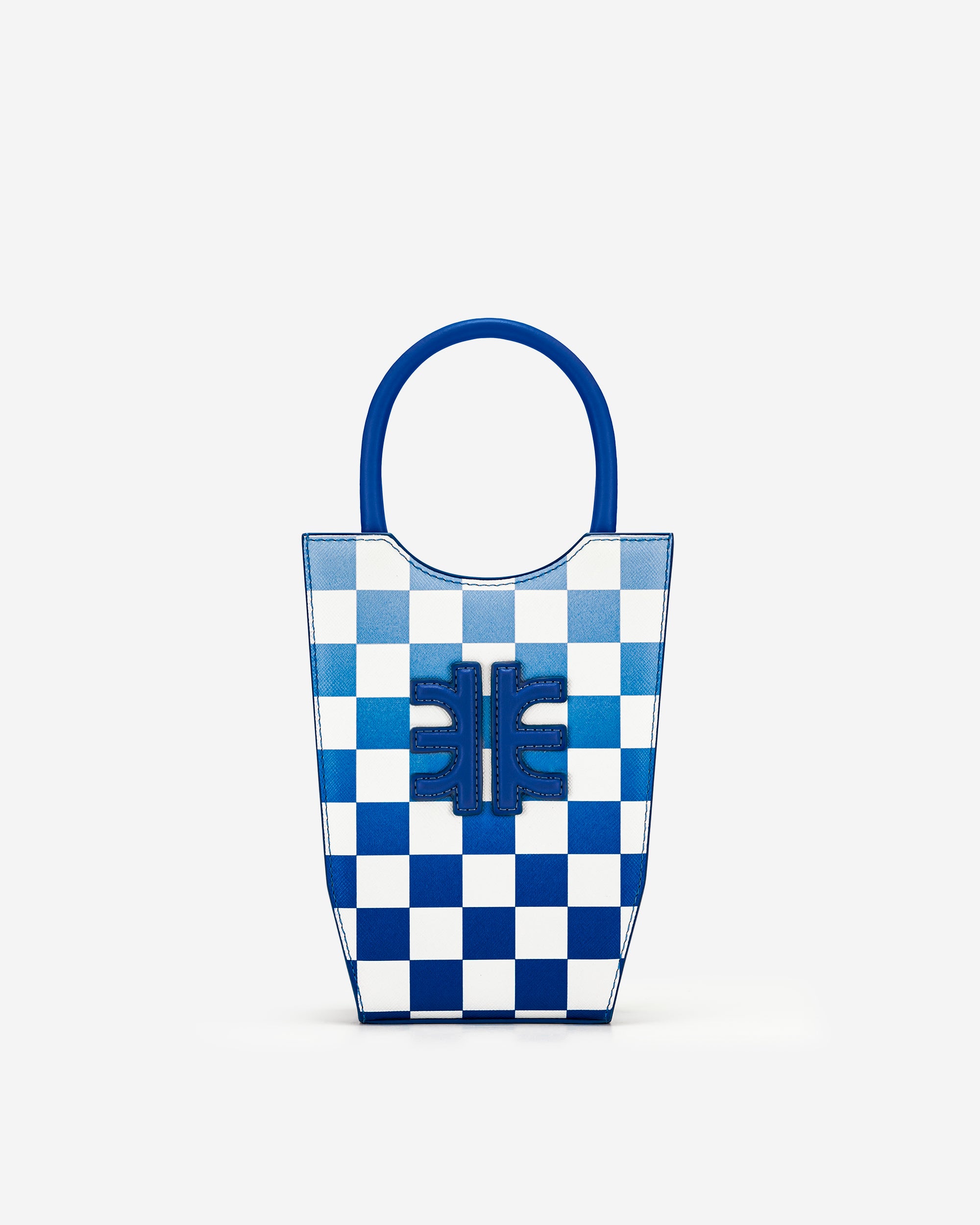 Blue JW PEI Fei Gradient Checkerboard Women's Tote Bags | AN4085629