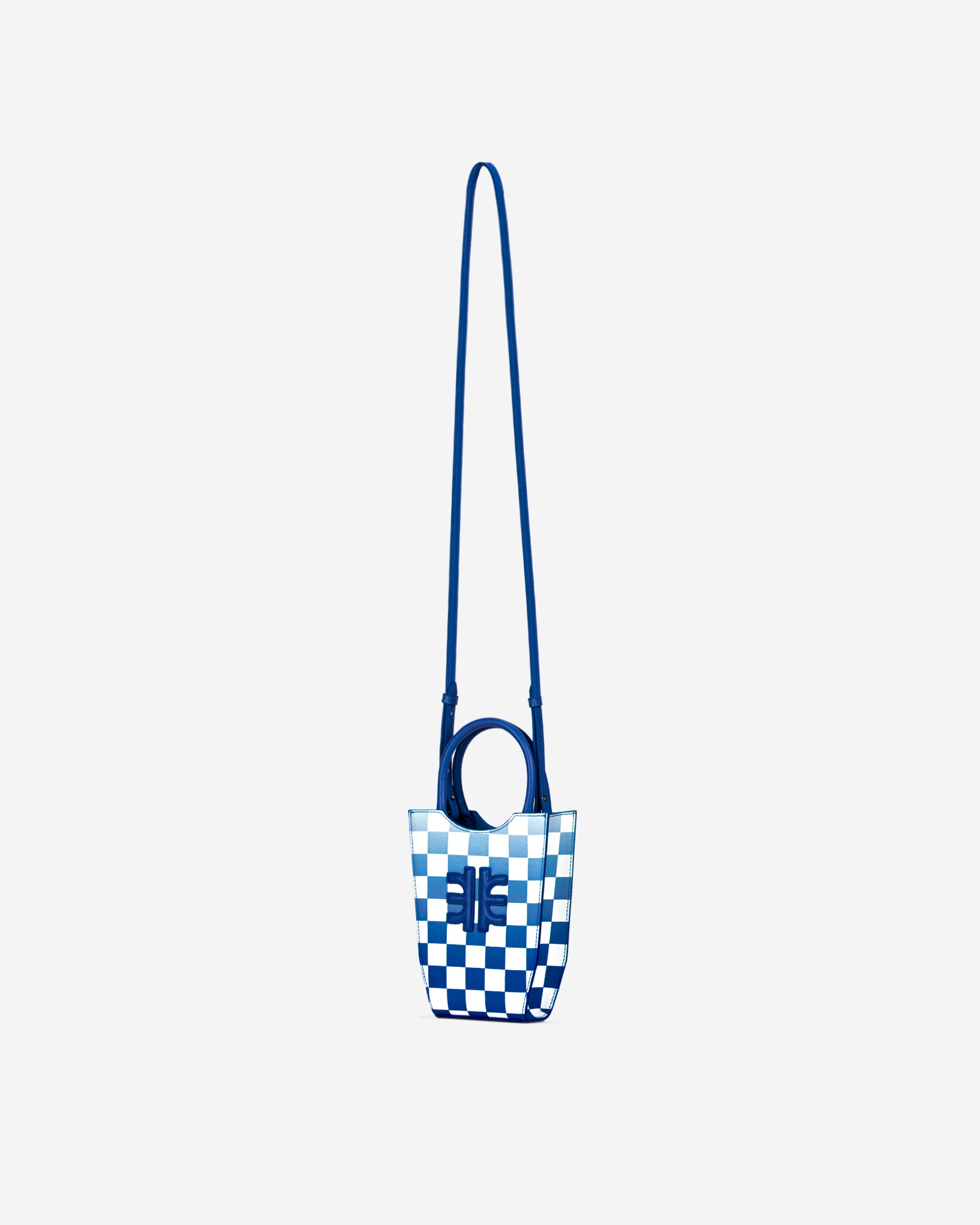 Blue JW PEI Fei Gradient Checkerboard Women's Tote Bags | AN4085629