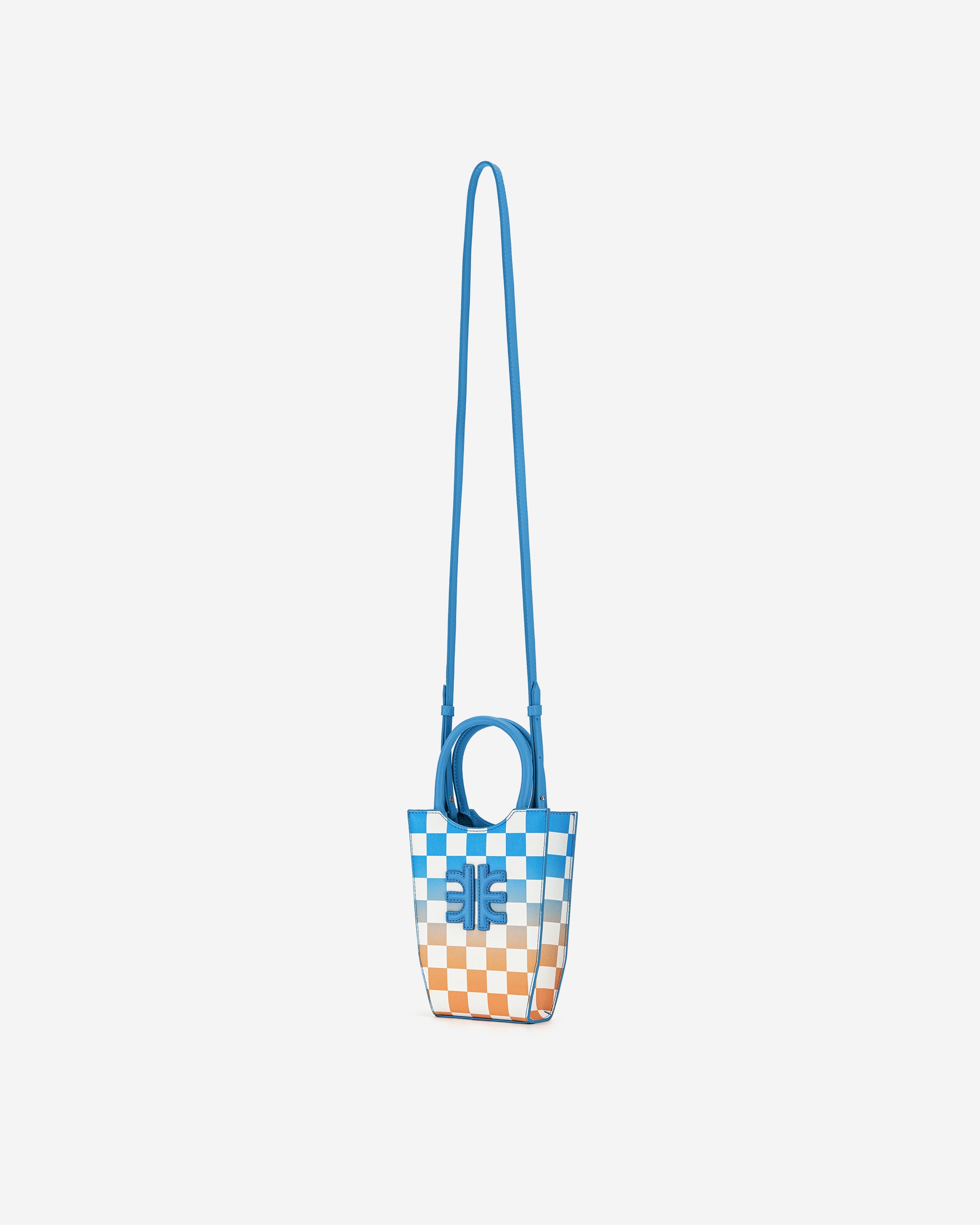 Blue JW PEI Fei Gradient Checkerboard Women's Tote Bags | OK8329061