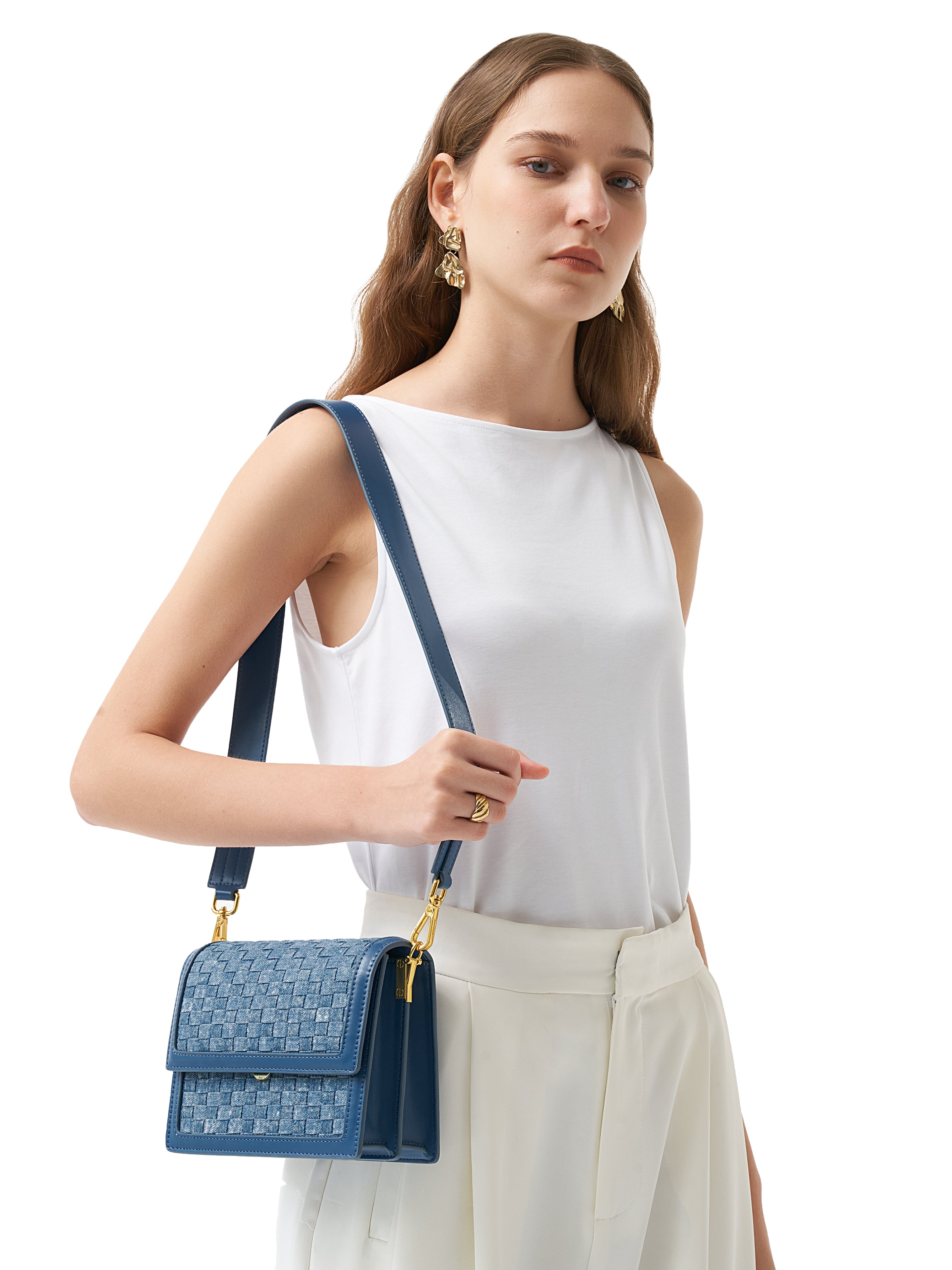 Blue JW PEI Mini Flap Women's Crossbody Bags | VB0624785