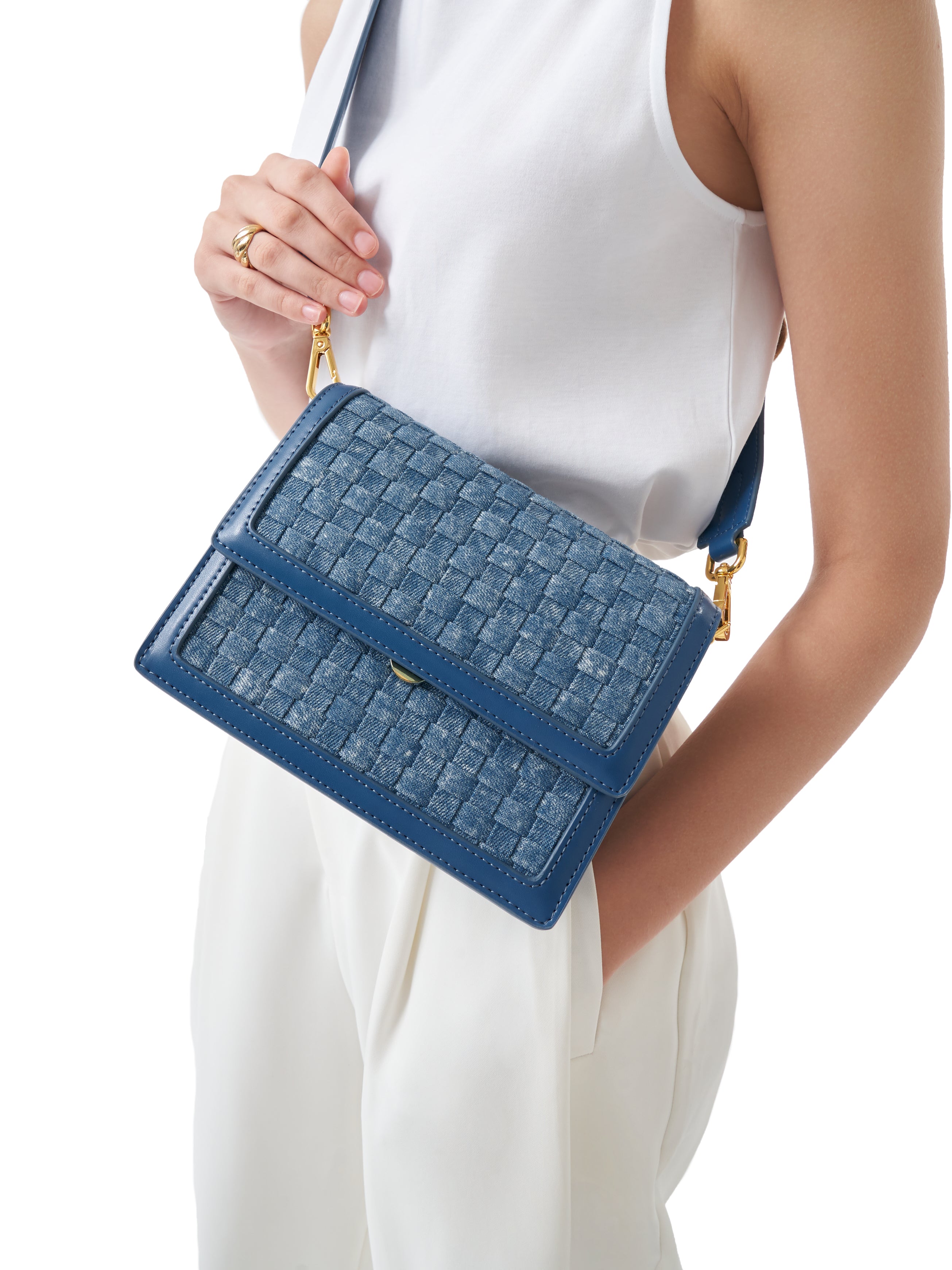 Blue JW PEI Mini Flap Women's Crossbody Bags | VB0624785