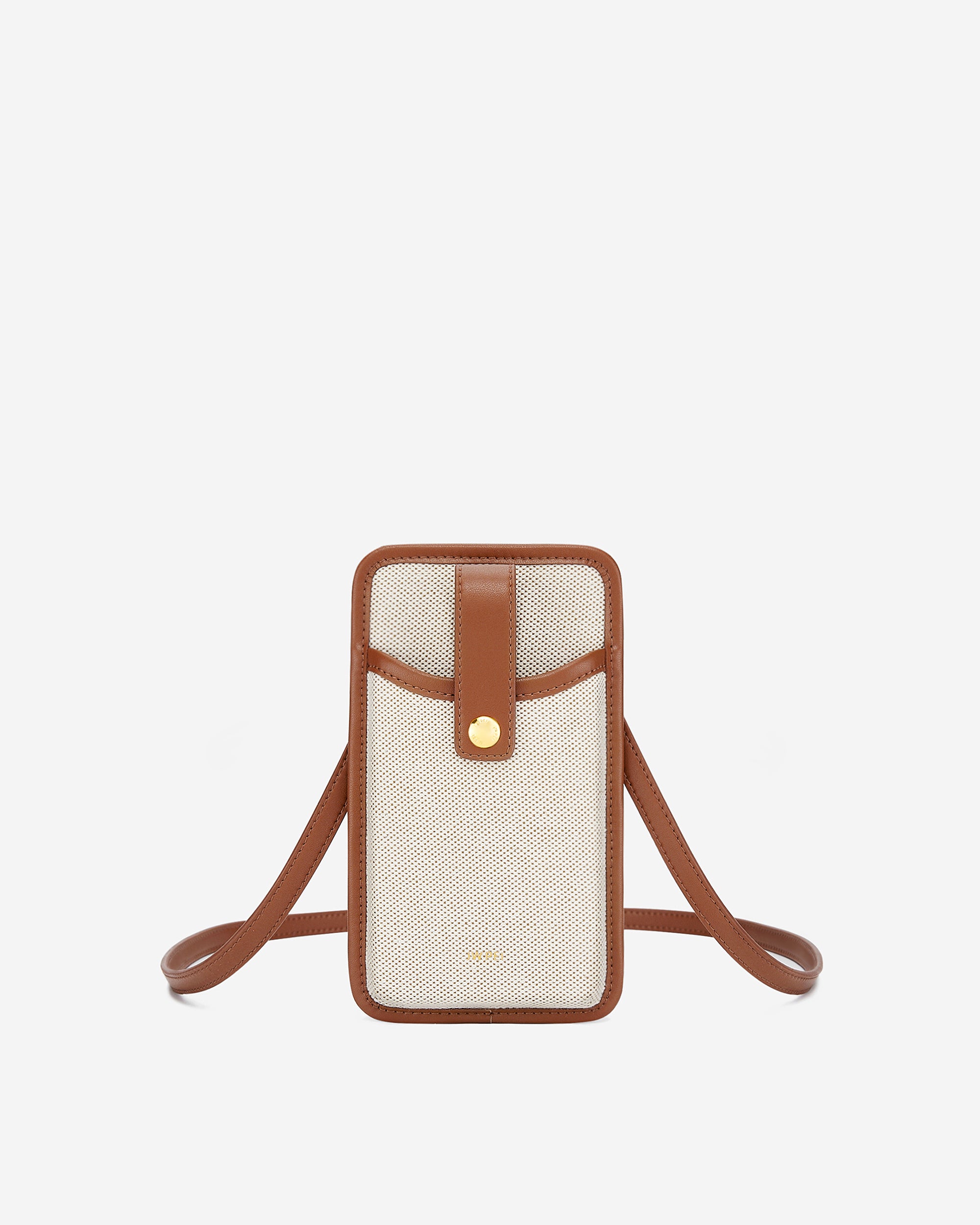 Brown JW PEI Aylin Canvas Women's Phone Bag | HT1703864