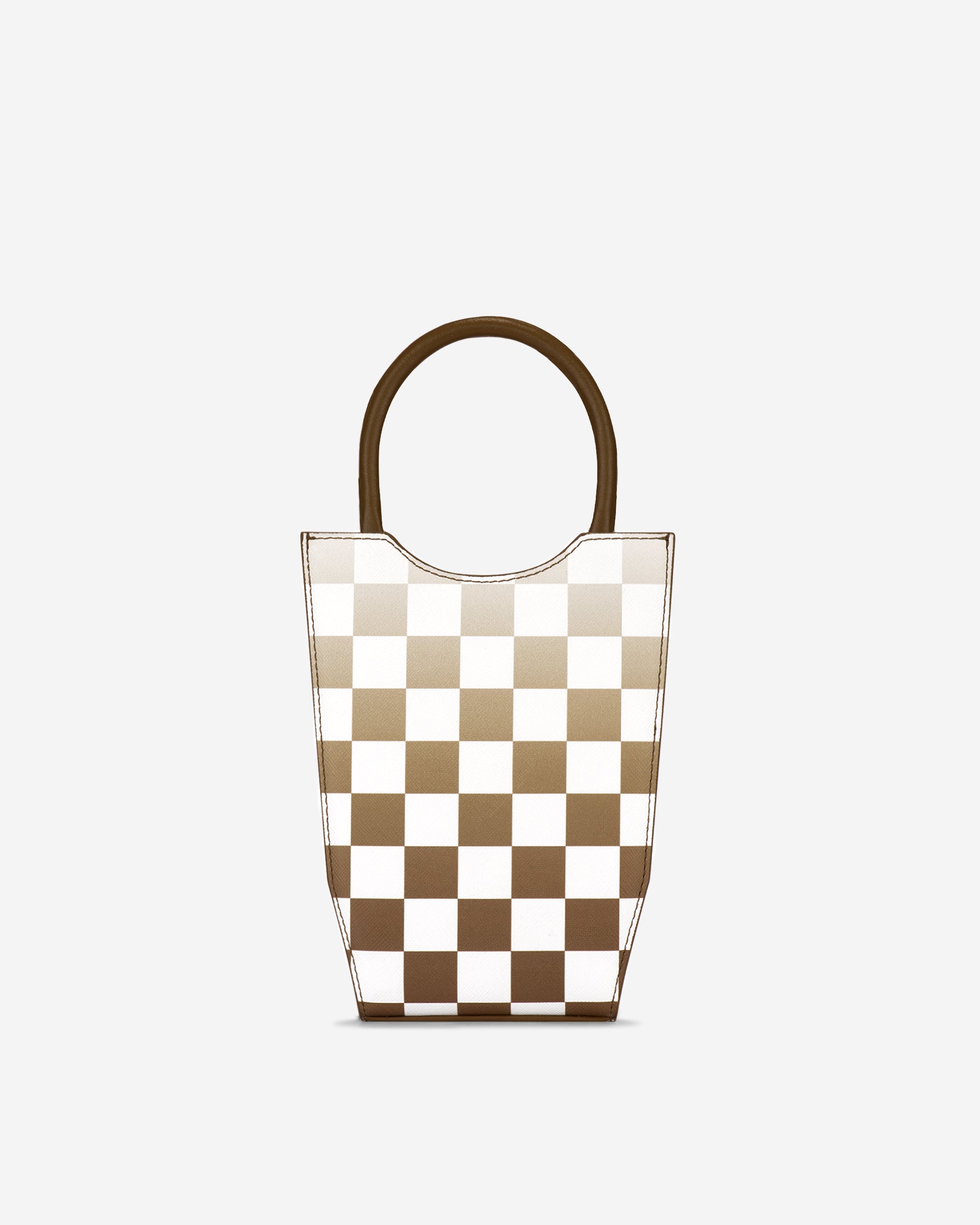 Brown JW PEI Fei Gradient Checkerboard Women's Phone Bag | IU7326501