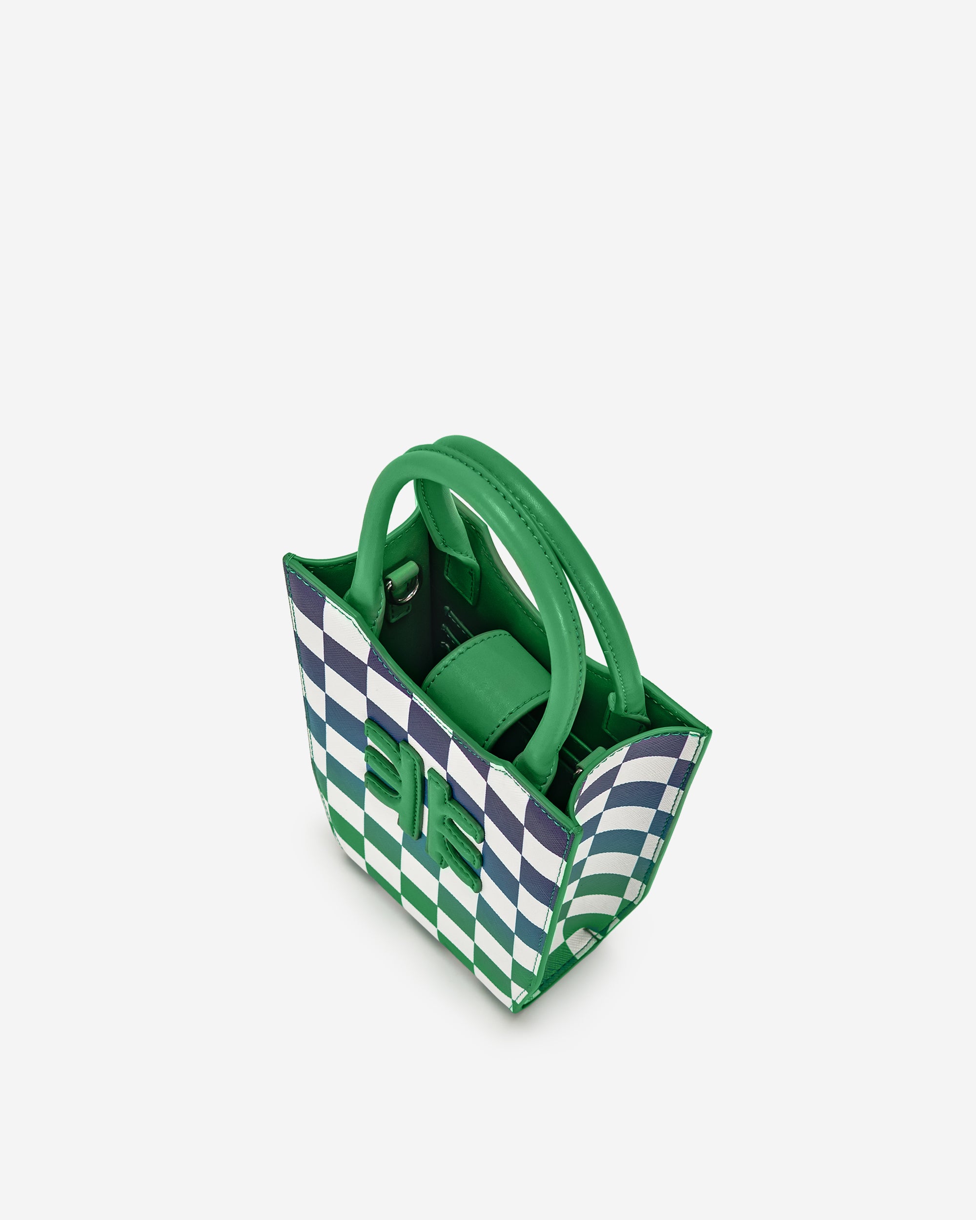 Green JW PEI Fei Gradient Checkerboard Women's Tote Bags | ZV2109758