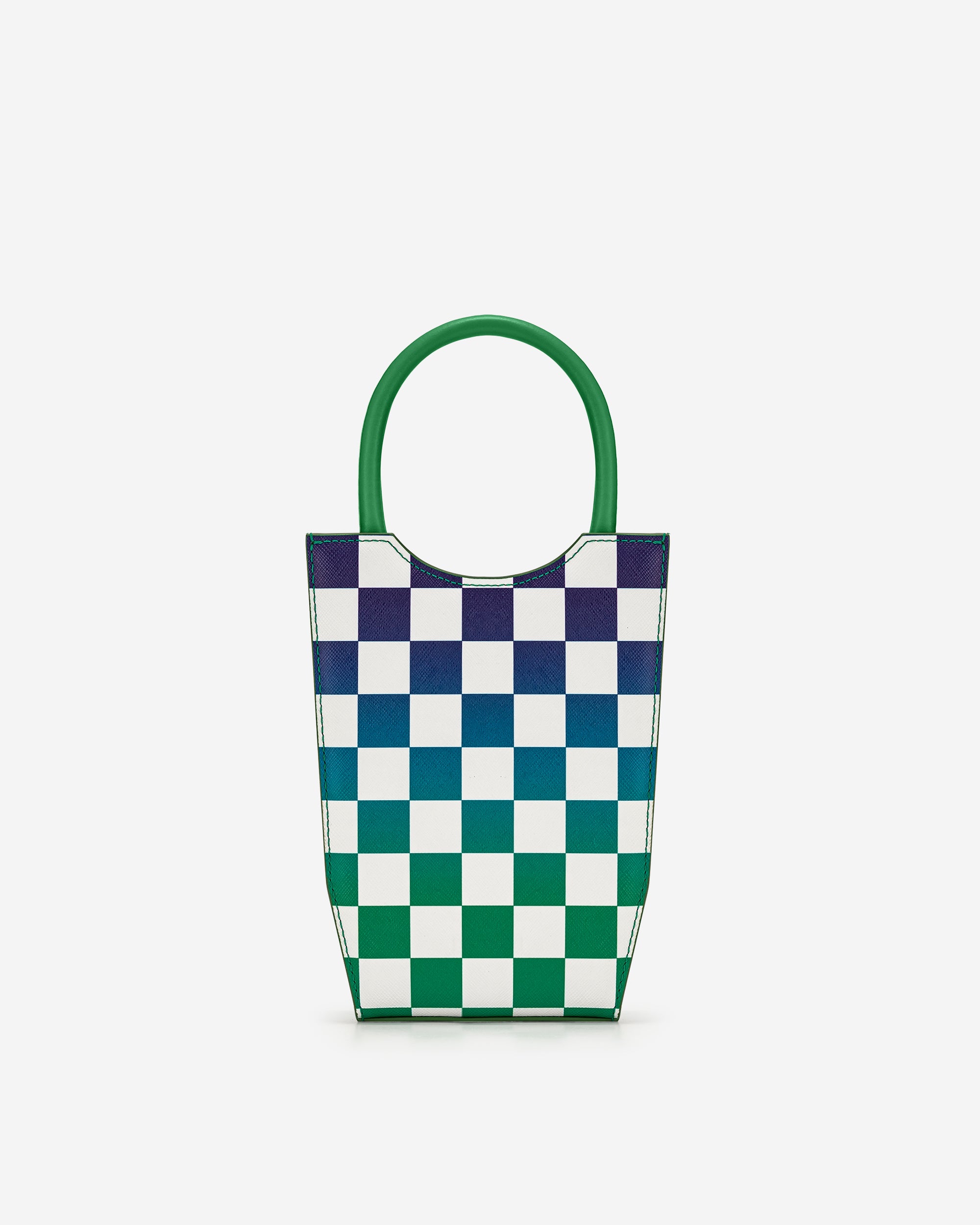 Green JW PEI Fei Gradient Checkerboard Women's Tote Bags | ZV2109758