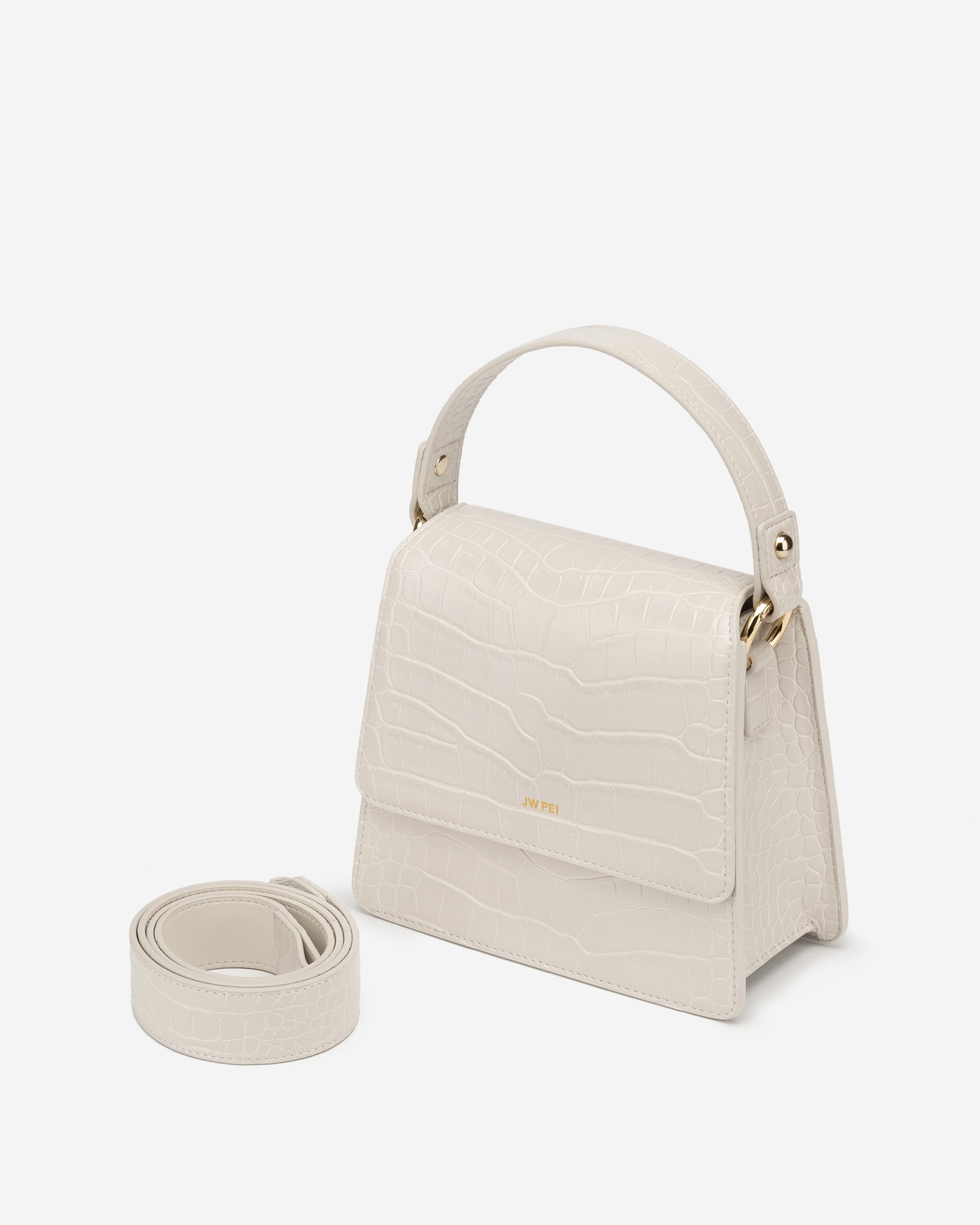 White JW PEI Fae Women's Crossbody Bags | RI0364517