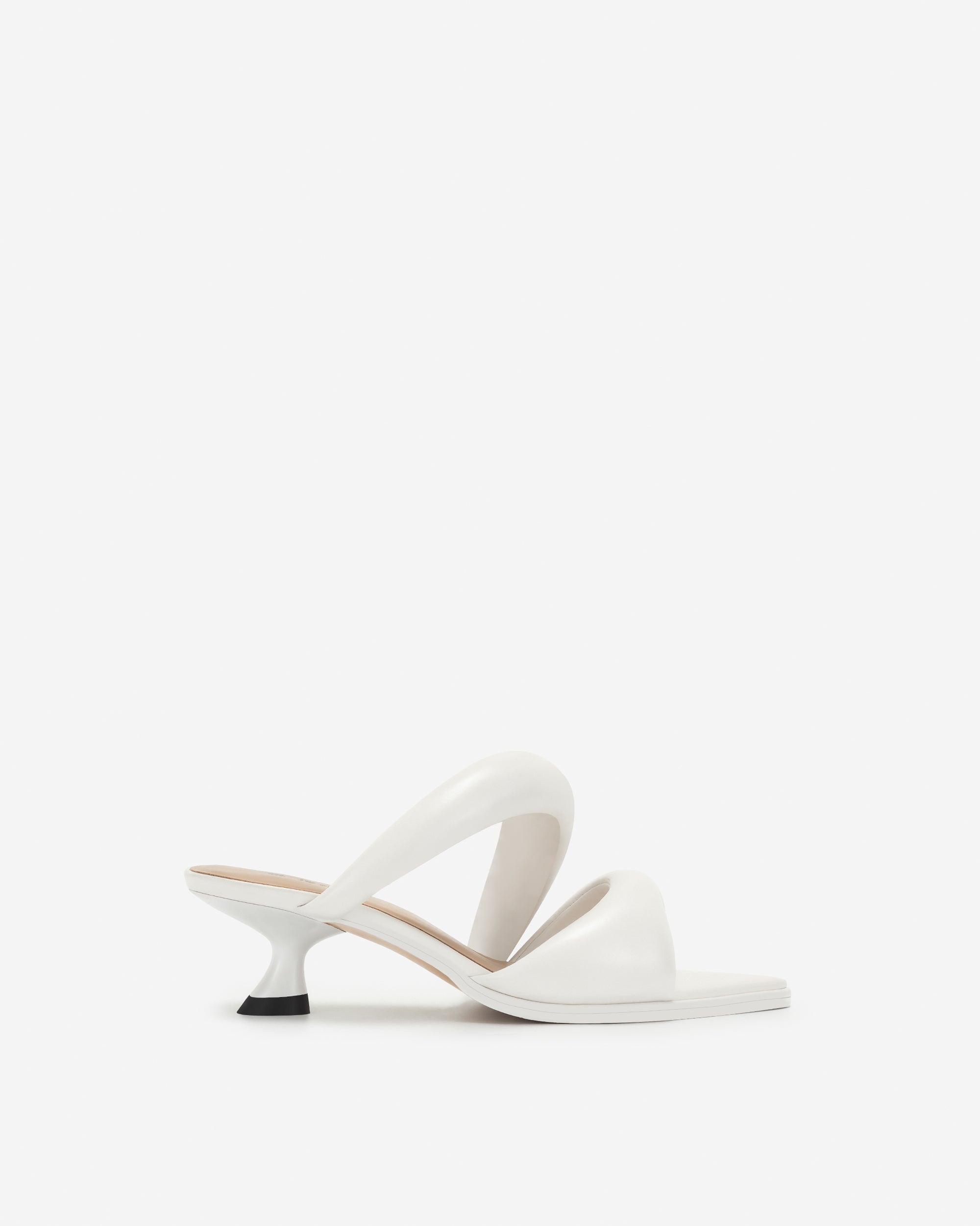 White JW PEI Sara Mule Women's Shoes | NC0396452