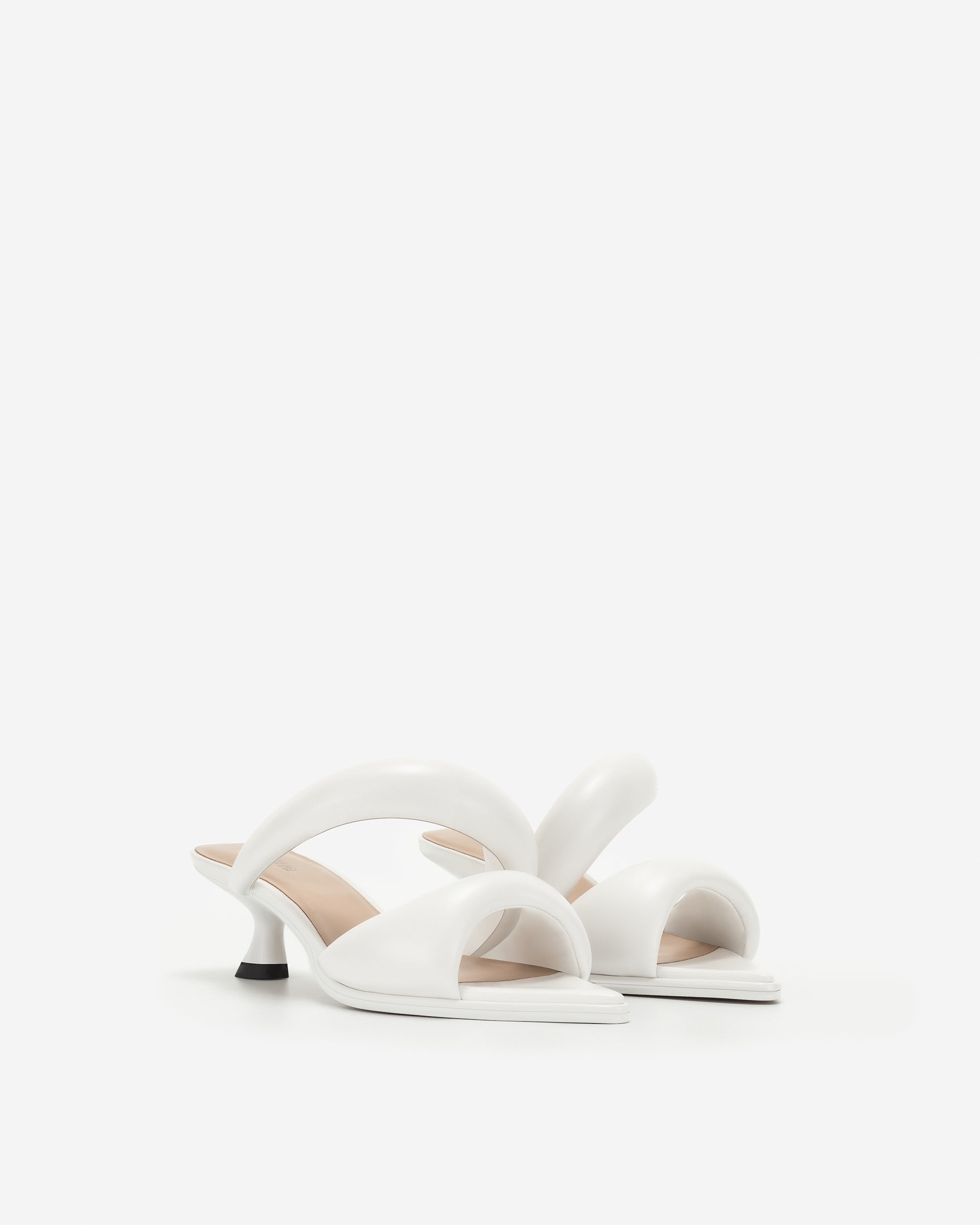 White JW PEI Sara Mule Women's Shoes | NC0396452