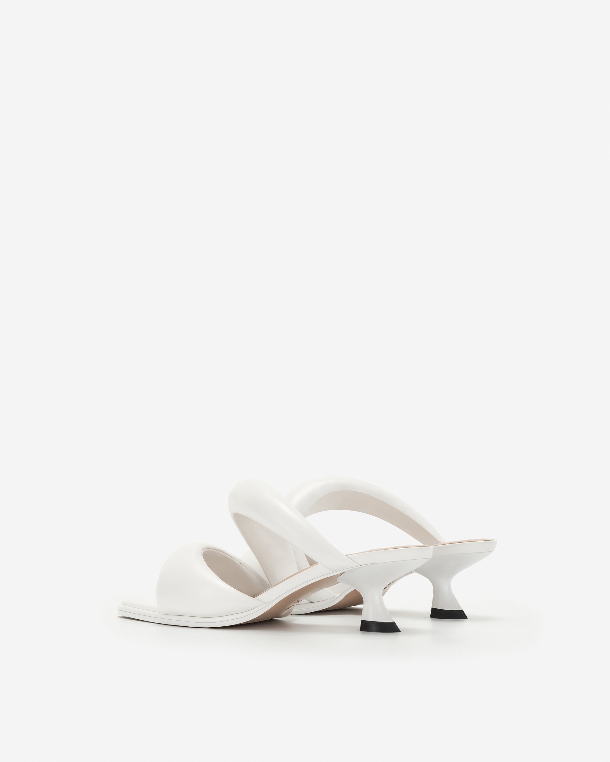 White JW PEI Sara Mule Women's Shoes | NC0396452