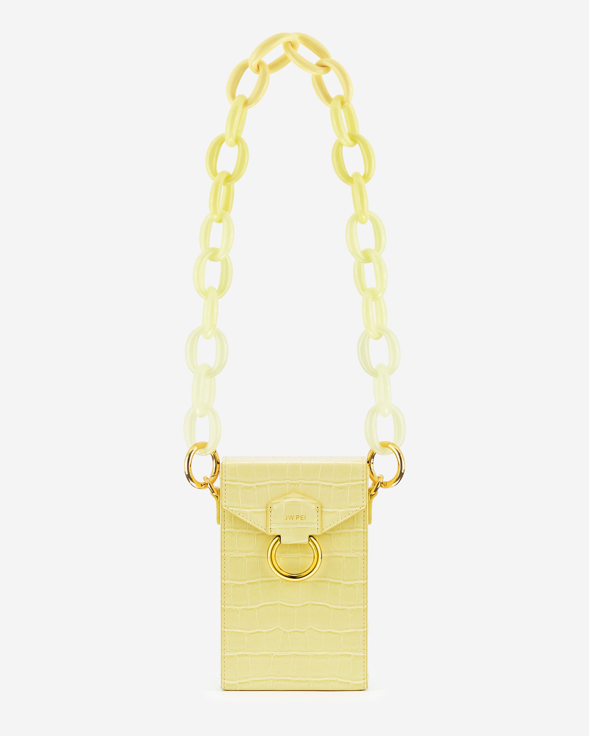 Yellow JW PEI Mya Gradient Acrylic Women's Chain Strap | BD4653918